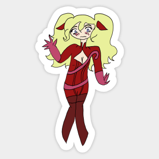 Ann Takamaki Panther Chibi Sticker, Pin, + Others Sticker